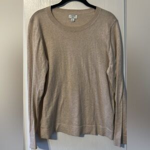 J. Crew Women's Tan Crewneck Sweater